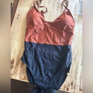 Summersalt black & brown one piece swimsuit